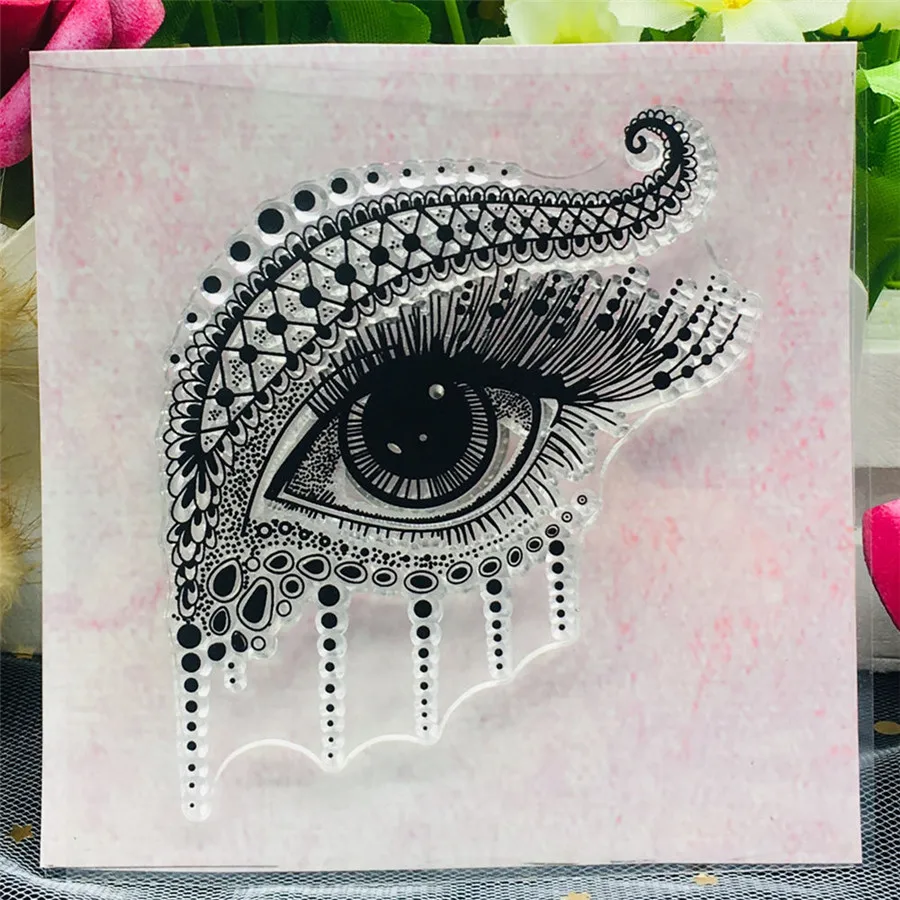 

Cartoon One Eye Ordinary Clear Clear Silicone Stamp DIY Scrapbook Sticker Album Envelope Decorative Rubber Stamps A228