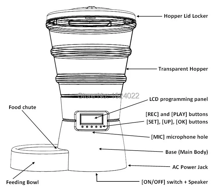 auto pet feeder YK2010 parts.jpg