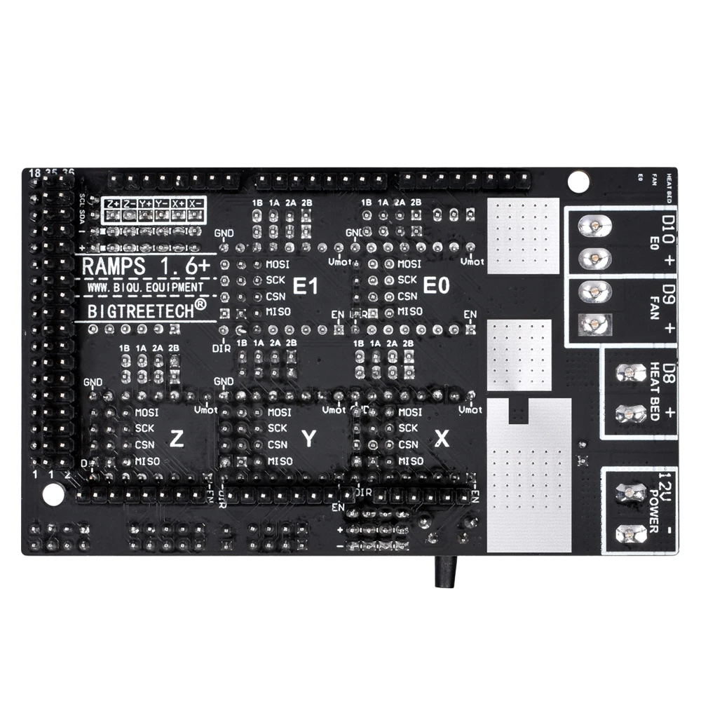 Ramps 1,6 Plus обновленная база Ramps 1,6 1,5 1,4 материнская плата управления до A4988/DRV8825/TMC2208/TMC2130 драйвер части 3d принтера