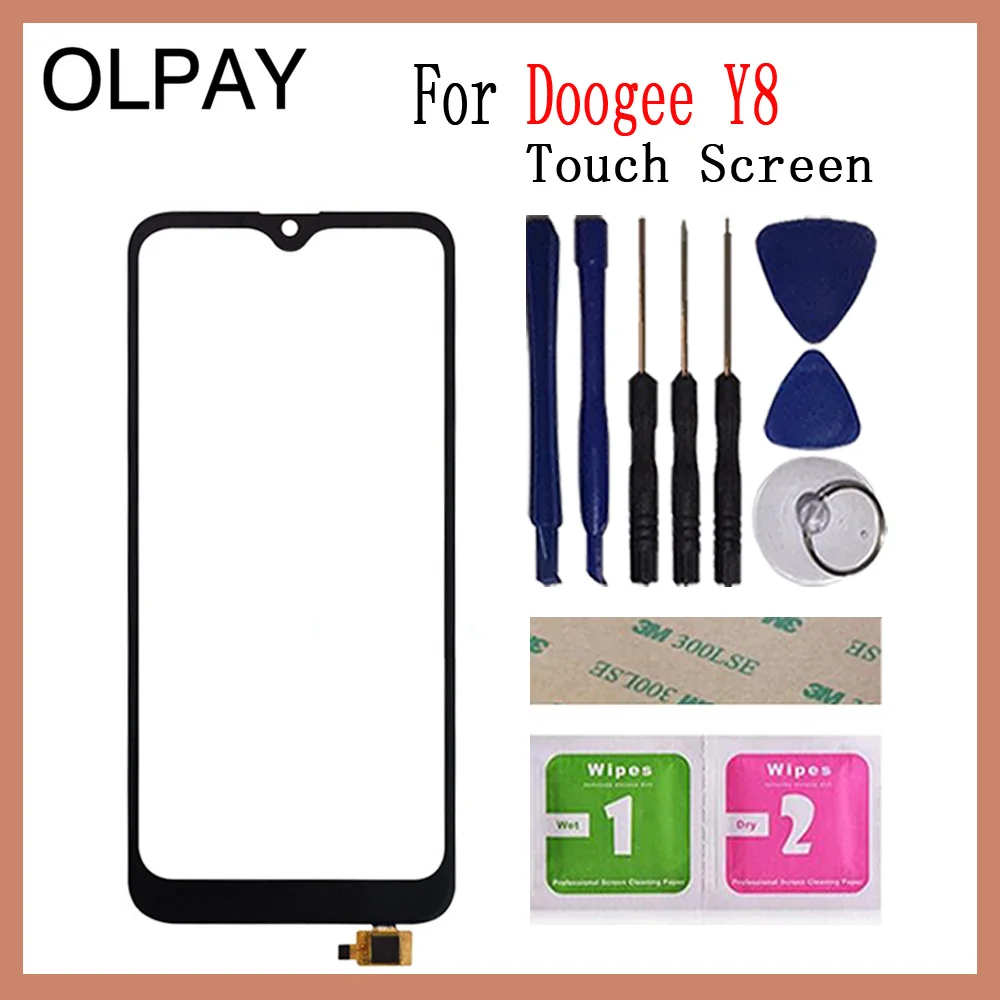 OLPAY 6,1 '' Новинка Для Doogee Y8 сенсорный экран дигитайзер для Doogee Y8C Сенсорная панель Сенсорный экран сенсор Переднее стекло инструменты