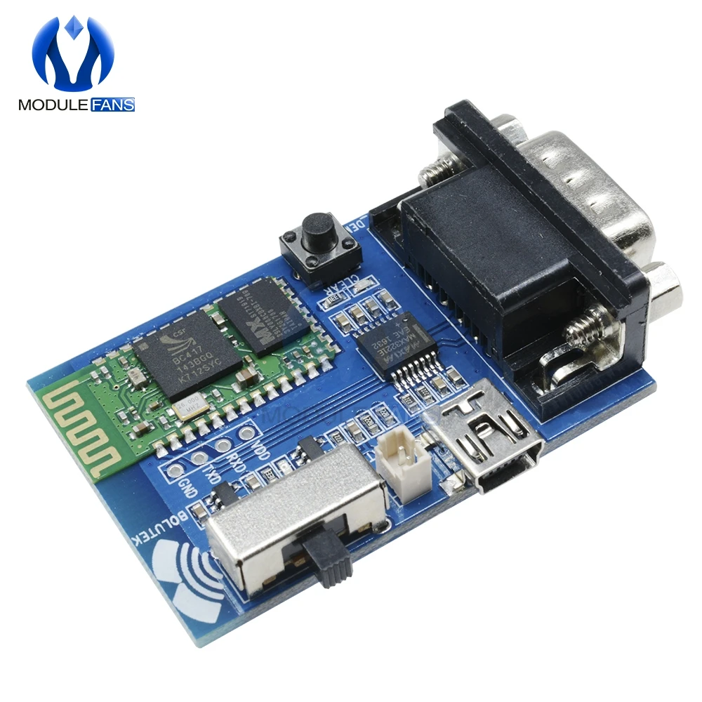 Плата последовательного адаптера RS232 Bluetooth основной ведомый 2 режима 5 В модуль