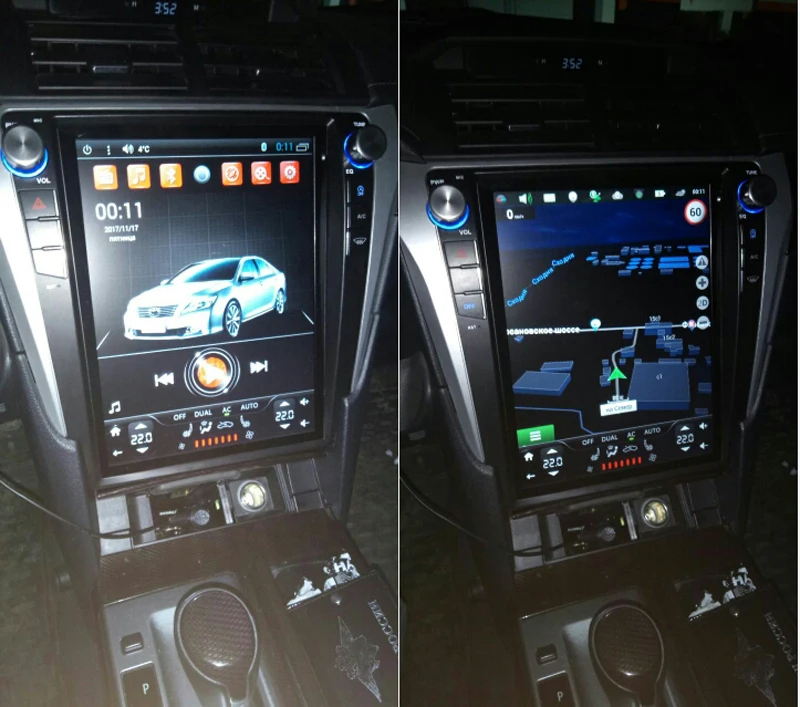 tesla screen on toyota camry