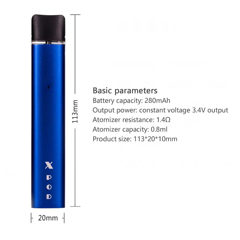 Volcanee X POD Starter kit с 320 мАч батарея ёмкость 1 мл распылитель светодиодный свет Сменные