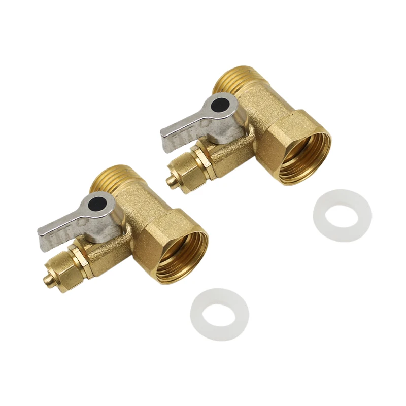 HOT-2Pcs 1/2 дюйма до 1/4 латунный кран для воды Ro мяч кормления фильтр система
