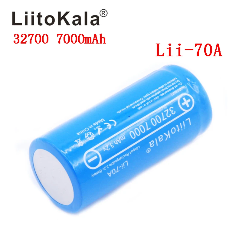 4 шт. Новинка LiitoKala 32700 3,2 v 7000mAh Lii-70A lifepo4 аккумуляторная батарея LiFePO4 5C разрядная батарея