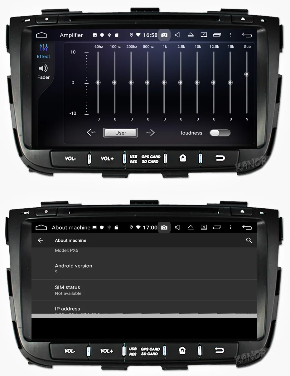 Perfect KANOR Octa Core IPS Android 9.0 RAM 4g 32g ROM 2 din Car Radio For KIA Sorento 2013 GPS Radio WIFI Bluetooth Map USB Audio 16