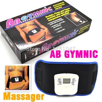 

Vibrating slim beauty belt massager AB GYMNIC Electronic Health Body Building back pain relief Massage Belt