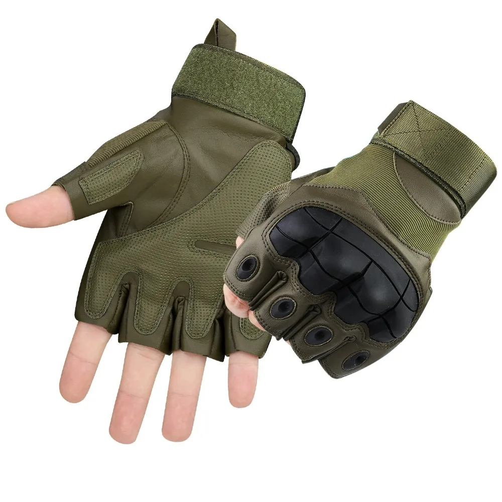 

New Professional Hard Knuckle Half Finger Gloves Paintball Tactical Motorcycle Cycling Fingerless Protective Glove