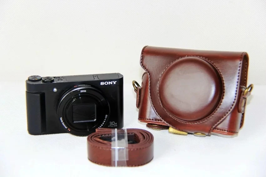 NEW Luxury Camera Leather Case Bag for SONY Cyber shot DSC HX90 HX90