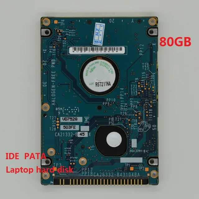 100% original 2.5" inch IDE PATA HDD 80GB 8M Internal Hard Disk Drive ...
