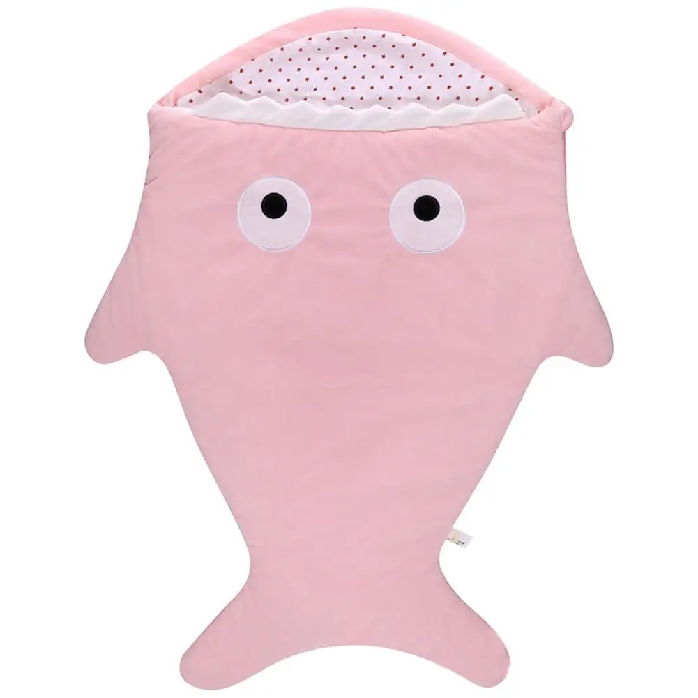 Милый креативный Подарочный спальный мешок для малышей, спальный мешок с рисунком акулы, осенне-зимний спальный мешок для малышей - Цвет: Pink