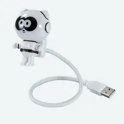 Стиль панда USB светодио дный LED Регулируемый ночник для компьютера ПК лампа настольная лампа