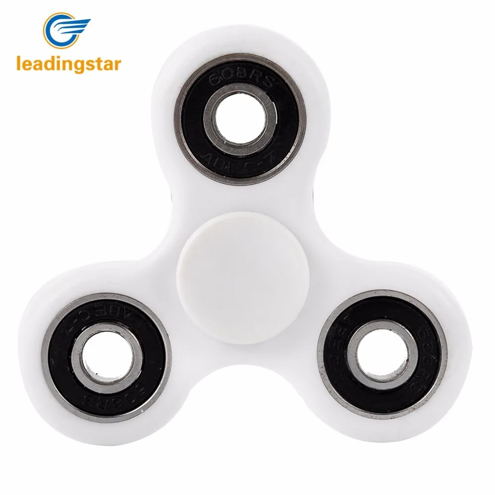 LeadingStar 7 Colors Tri Spinner Plastic EDC Hand Spinner For Autism And ADHD Fidget Spinner Long