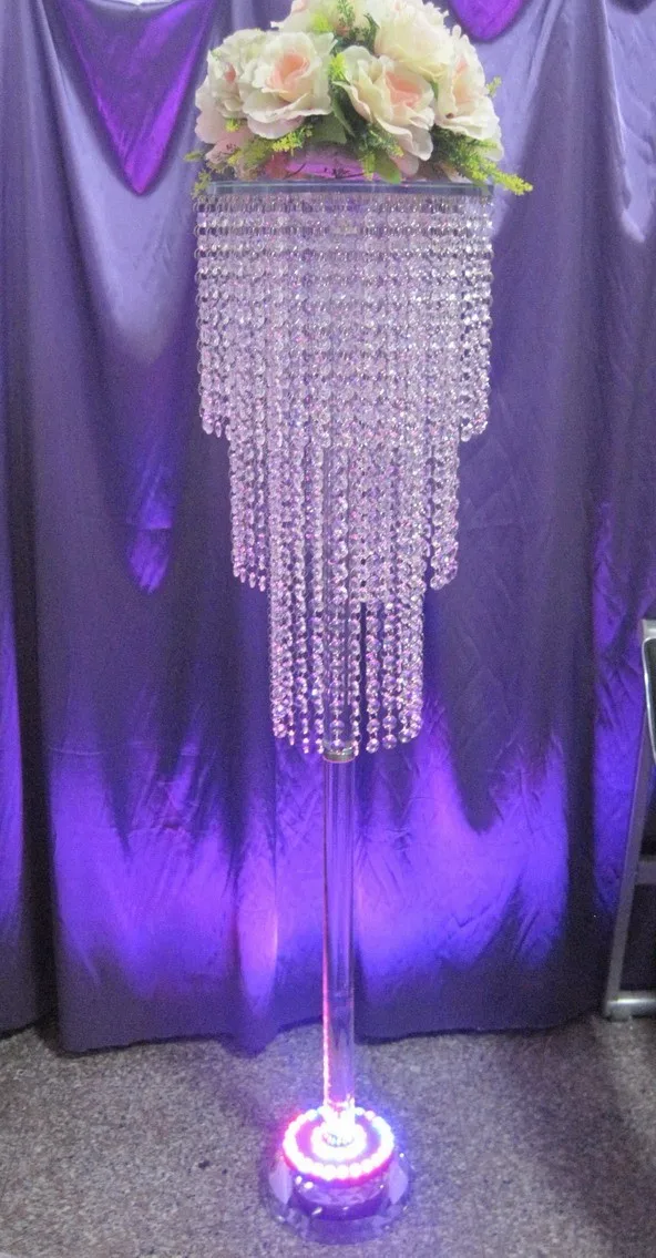crystal pillar stand wedding stage decoration, flower standwedding