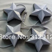 DC12V WS2811 Звездный пиксельный модуль, 6 шт. 5050 SMD rgb led внутри, 1,44 Вт, IP68, одна сторона; Диаметр 200 мм; молочный чехол