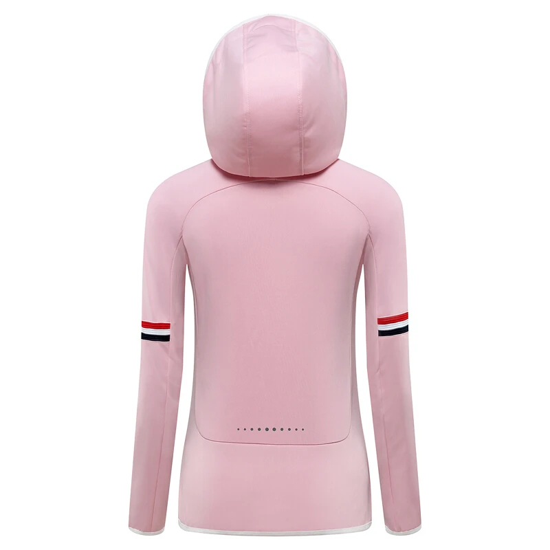 Spring Golf Clothing Womens Shirt Long Sleeve Ball Jacket Hooded Zip Cardigan Sportswear High Quality Apparel