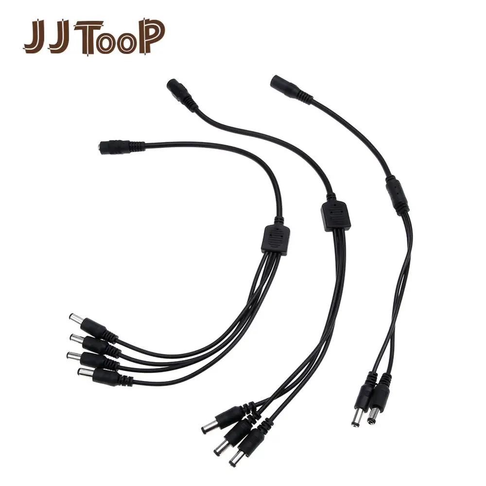 

Connector 5.5mm*2.1mm DC UD Power Wire 1 to 2 3 4 Plug Cable for CCTV Camera LED Strip Light