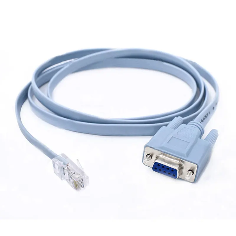Консольный кабель RJ45 Cat5 Ethernet к RS232 DB9 COM порту последовательные гнездовые
