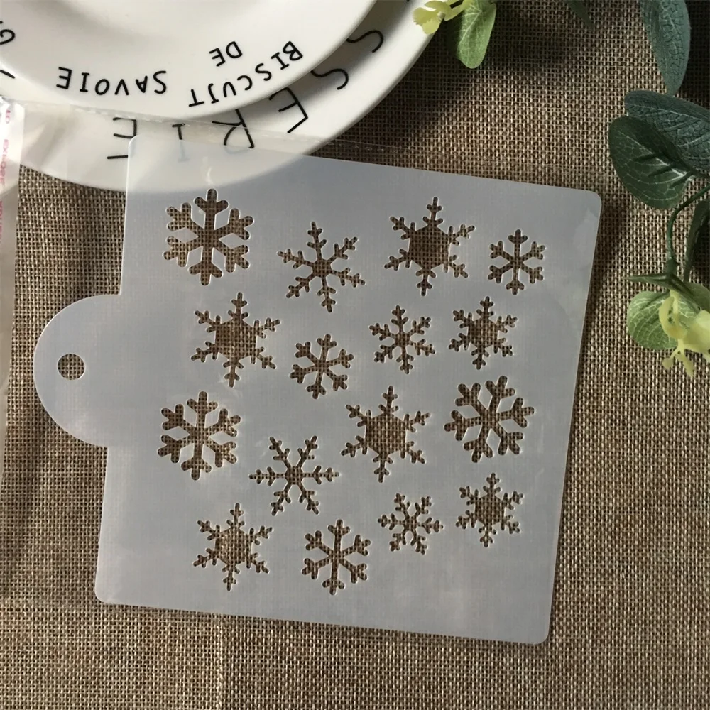 

Hot 15cm Snowflake DIY Layering Stencils Painting Scrapbook Coloring Embossing Album Decorative Card Template