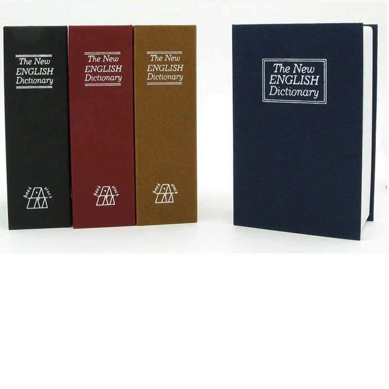 Dictionary Mini Safe Box Book Money Hide Secret Security Safe Lock Cash Money Coin Storage Jewelry key Locker Kid Gift