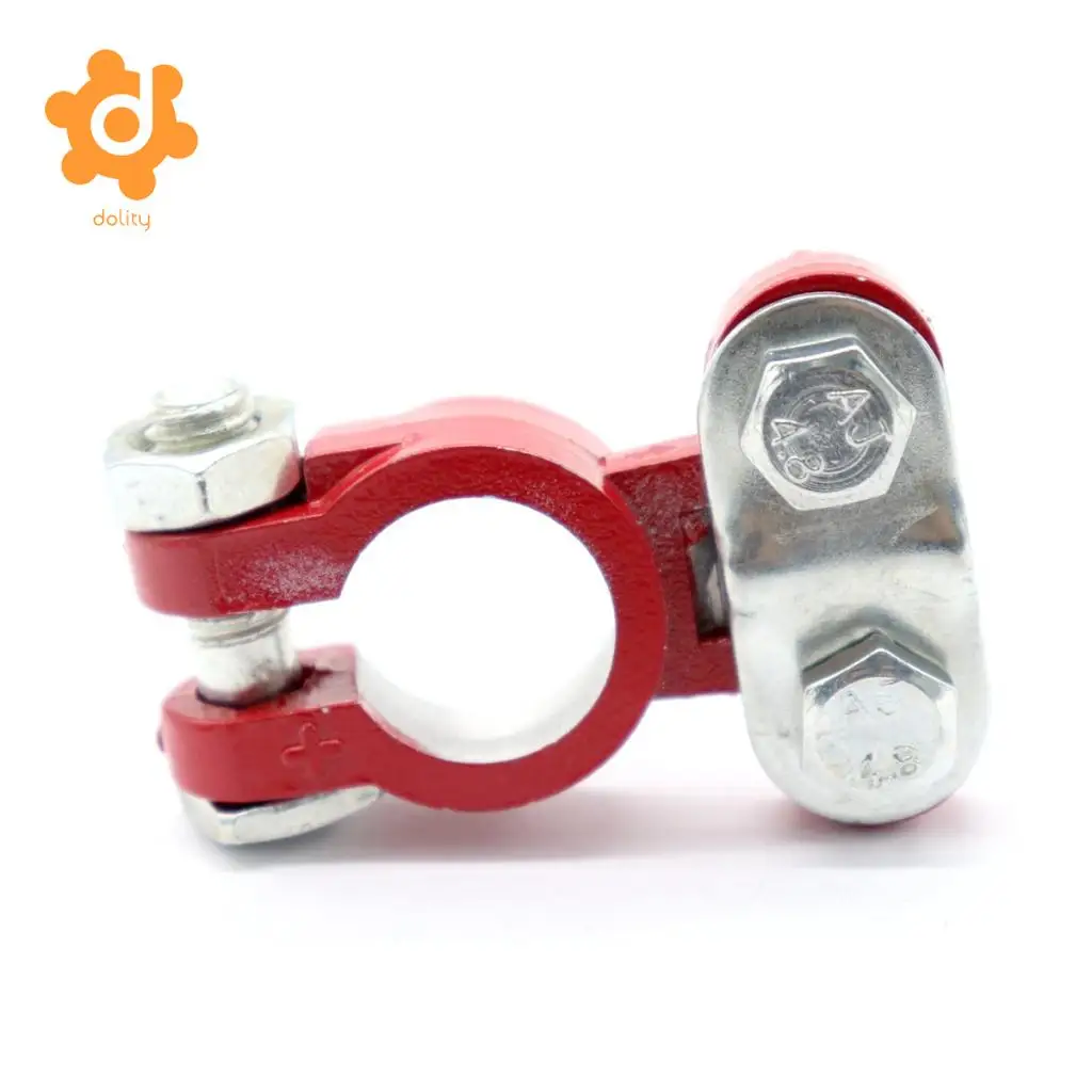 2 Pieces Car Truck Marine Boat Battery Terminal Clamp Clips Brass Connectors