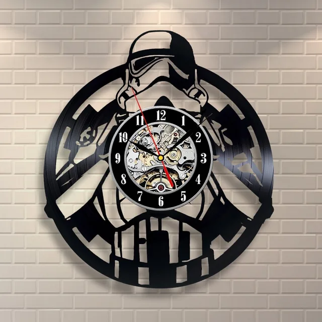 design wanduhr star wars todesstern darth vader luke skywalker film charaktere schallplatte duvar saati modern digital design wanduhr star wars todesstern darth vader luke skywalker film charaktere schallplatte duvar saati modern digital
