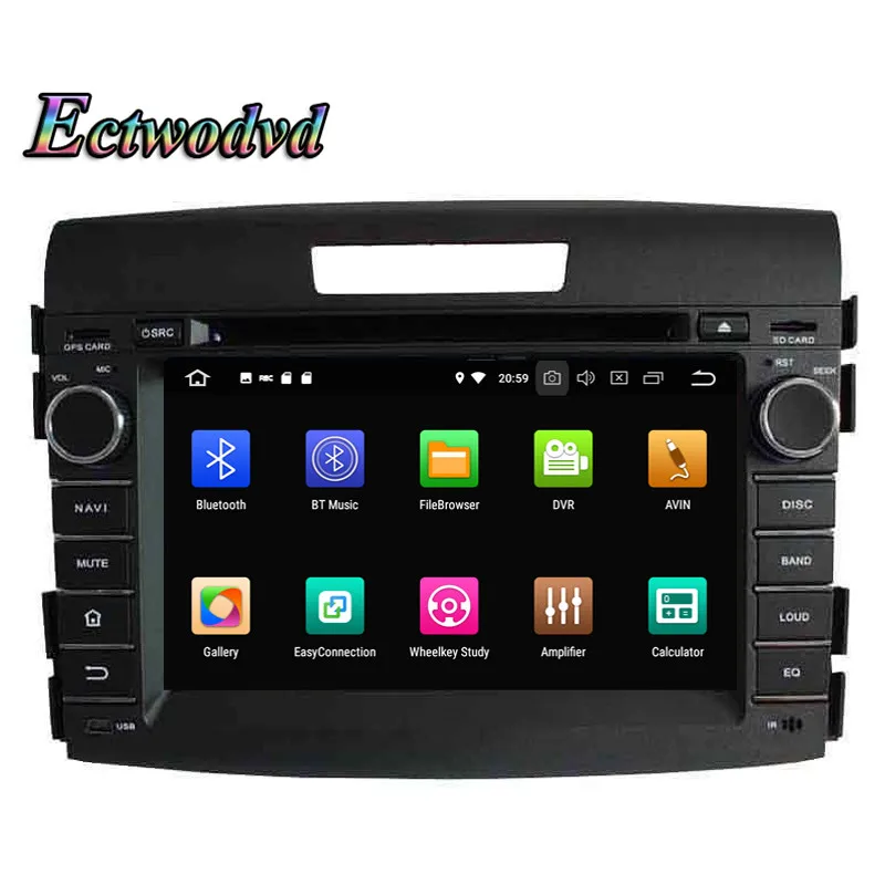 Excellent Ectwodvd Octa Core 4G RAM 64G ROM Android 9.0 Car Multimedia DVD Player GPS HeadUnit for Honda CRV 2012 2013 2014 2