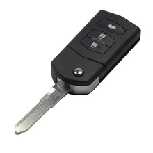 3 КНОПКИ Дистанционного Складной Флип Ключ Чехол Fob PAD ДЛЯ MAZDA 2 3 5 6 RX8 MX5 CR1620 Бесплатная доставка с логотип