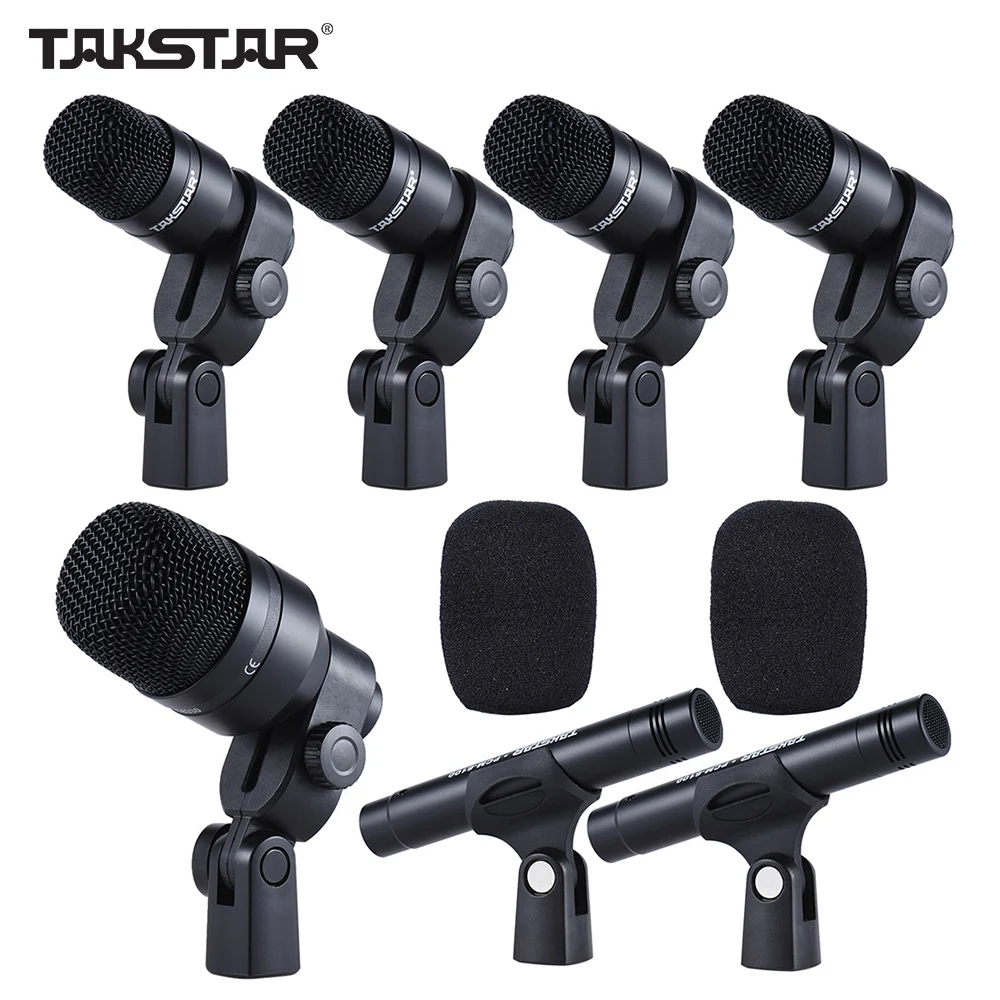 Takstar DMS D7 набор барабанов Серия 7 микрофонов инструменты звукосниматель и т. Д.