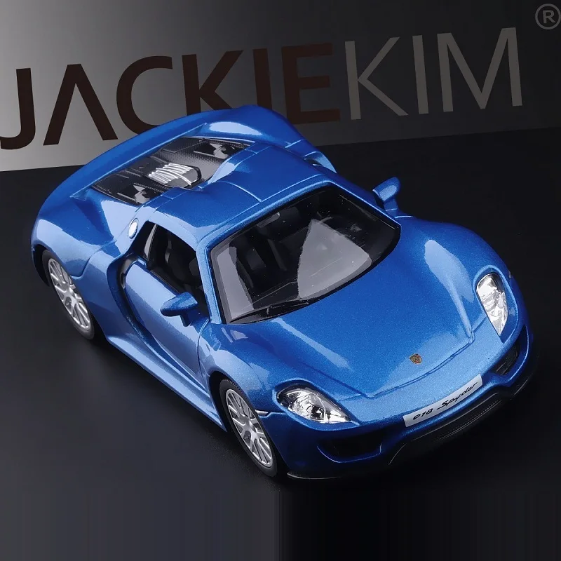 Точная имитация эксклюзивный Diecasts& Toy Vehicles: RMZ city автомобильный Стайлинг 918 Spyder 1:36 модель суперкара из сплава тяните назад Автомобили