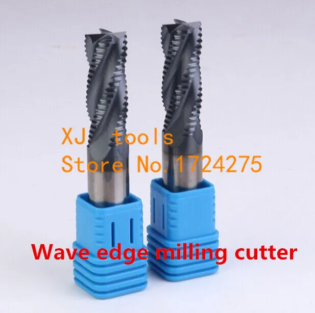 

Free Shipping 1 pcs 4F*6*6*15*50mm wave edge rough milling cutter Milling Tools Carbide ,CNC milling tools, Nc tool