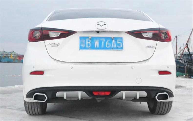  For Mazda 3 AXELA 2014.2015.2016.2017 Rear Lip Spoiler Car Bumper Diffuser Auto Accessories