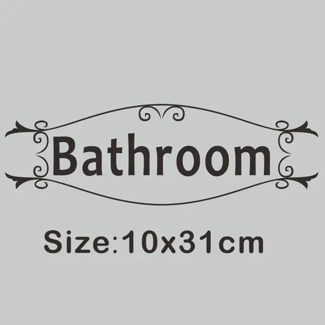 Buy Bathroom Wall Stickers Toilet Vinyl Waterproof