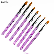 7pcs Nail Brushes Set Manicure Pen Professional for Painting Drawing DIY Design Nail Art Tools with Superior Quality-BR020