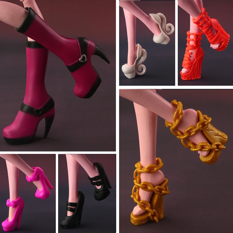 

2019 NEW Multi-styles Original Shoes For Monster high Dolls Fashionable Doll Accessories 15 style available