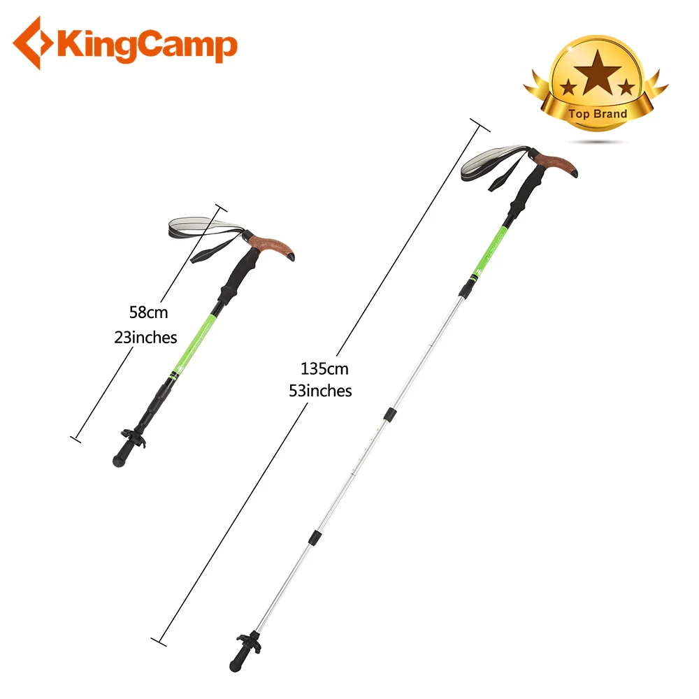 Buy KingCamp 2pcs 4 section Anti Shock Cork T handle