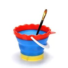 Портативная складная телескопическая щетка, ведро для мытья, многофункциональная ручка для мытья, бочка, щетка для мытья, держатель для художественной Палитра кистей