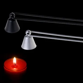 

Metal Plated Candle Candles Snuffer Extinguisher Extinguish Iron Bell Shaped Trimmer Tool Candles Accessories New