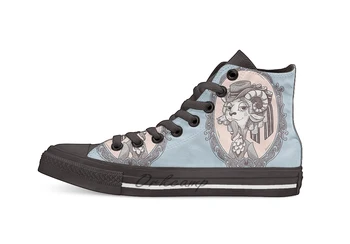 

lady goat Casual High Top Canvas shoes sneakers For Drop shipping