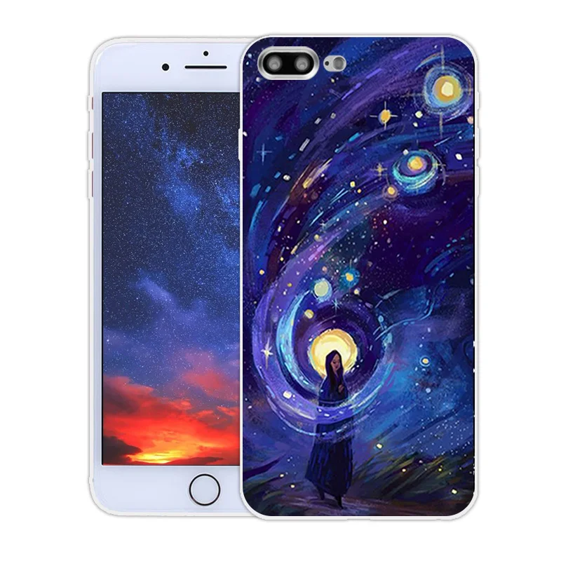 Силиконовый чехол для iPhone 7 7plus 8 X 10 оболочка 5s 5c SE 6 6s 6plus прозрачный матовый