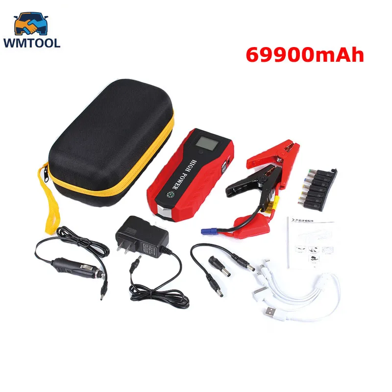 

PortableCar Jump Starter 69900mAh Power Bank 12V Charger for Car Battery Petrol 6.0L Diesel 4.0L Starting Device Booster Buster