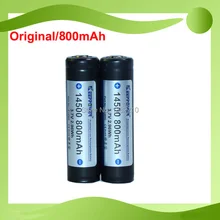 2 шт./лот оригинальная Keeppower 3,7 V 14500 800mAh защищенная литий-ионная аккумуляторная батарея