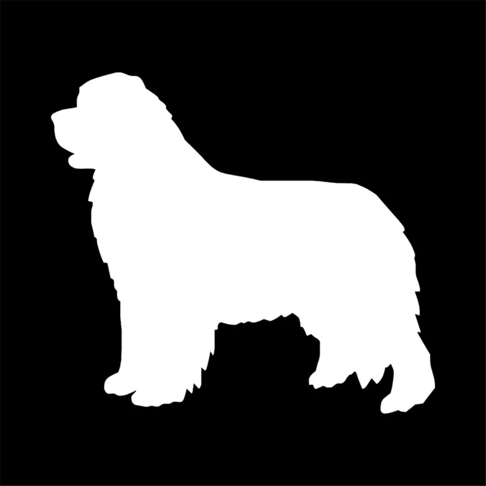 22.920.3CM Newfoundland Dog Window Glass Decorative Stickers Lovely Car Covers Scratches Motorcycle Decals BlackSilverlaser (3)