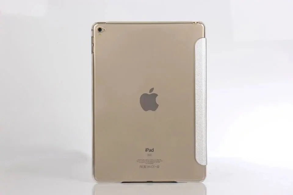 

Smart Sleep Wake Magnetic Leather Stand Slim Fold Simple Protective Back Silicone case For 2017 iPad Pro 12. 9'' Tablet Cover