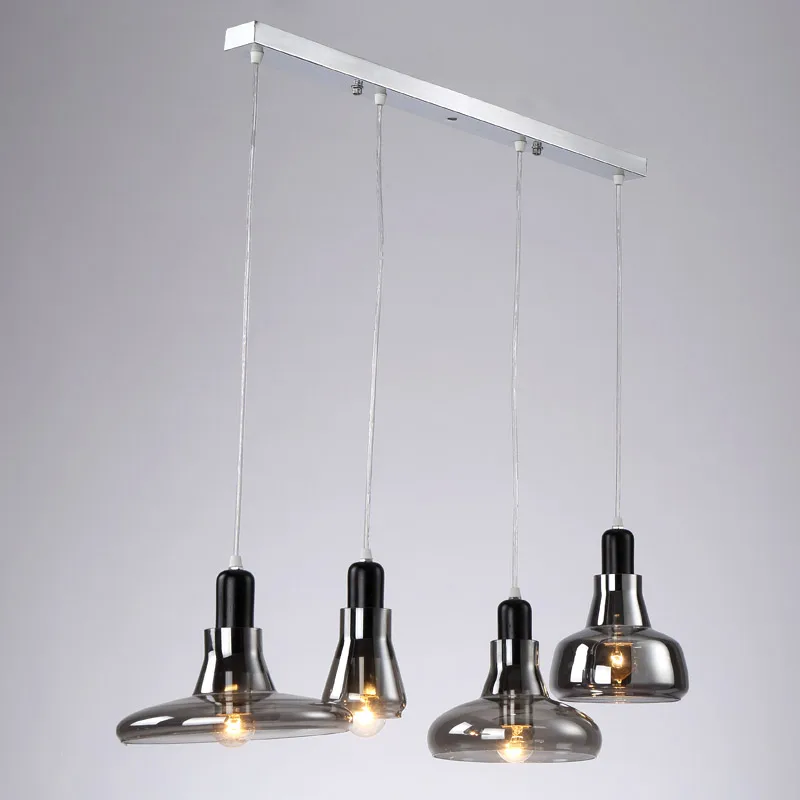 Glass Pendant Light Vintage Rope Lamp Loft Suspension Luminaire Restaurant Kitchen Black Iron Decor Home Lighting E27 110-240V new rope lamp modern country pendant light restaurant kitchen dining room black iron flaxen fabric lampshade decor e14 110 240v