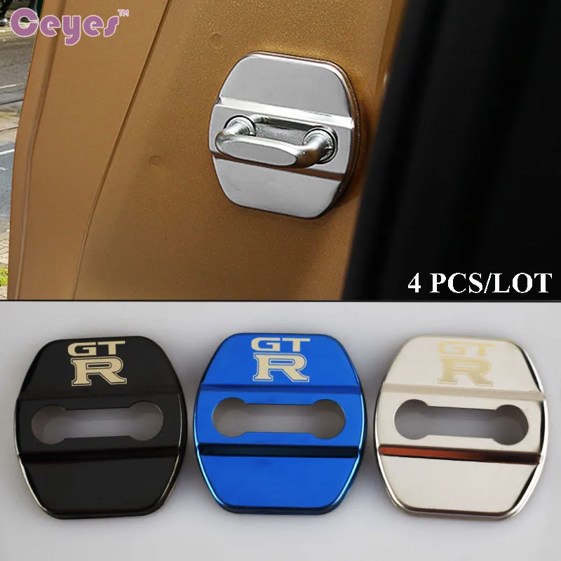 

Ceyes Car Styling Case For Nissan GTR Qashqai Nismo Skyline Juke X-Trail Stainless Steel Car Stickers Accessories Car-Styling