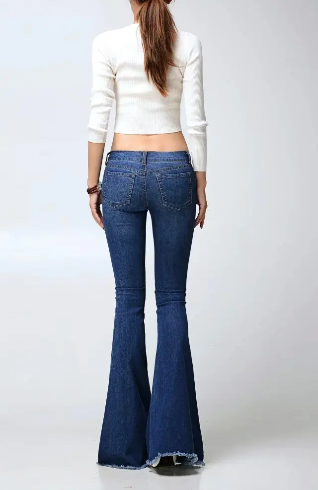 2018 Ladies Black Low Waist Flare Jeans Boyfriend Jeans For Women Denim Skinny Jeans Woman Female Wide Leg Pants Plus Size 5XL 2018 Ladies Black Low Waist Flare Jeans Boyfriend Jeans For Women Denim Skinny Jeans Woman Female Wide Leg Pants Plus Size 5XL