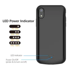 5000 мАч чехол для аккумулятора для iPhone XR чехол для зарядного устройства без аудио внешнего резервного зарядного устройства чехол для зарядного устройства для iPhone XR