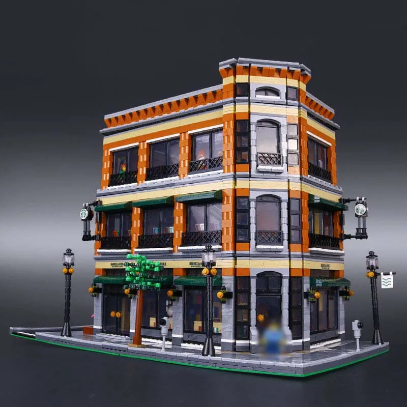 

new 4616Pcs Starbucks Bookstore Cafe Model Building Kits Blocks Bricks Toy Gift Educational Day's birthday