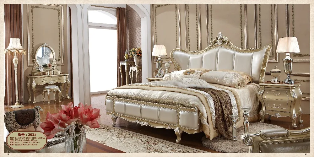 Роскошная антикварная мебель для спальни King/queen size